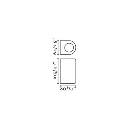 FARO 70323 - Aplică de perete pentru exterior ESTELA 1xGU10/5W/230V IP65, albă