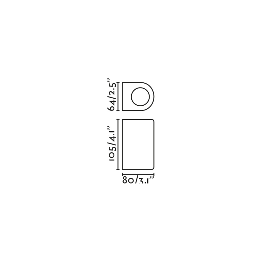 FARO 70323 - Aplică de perete pentru exterior ESTELA 1xGU10/5W/230V IP65, albă