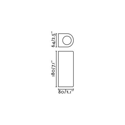 FARO 70328 - Aplică de perete pentru exterior ESTELA 2xGU10/5W/230V IP65 albă