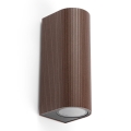 FARO 70329 - Aplică de exterior ESTELA 2xGU10/5W/230V IP65 maro