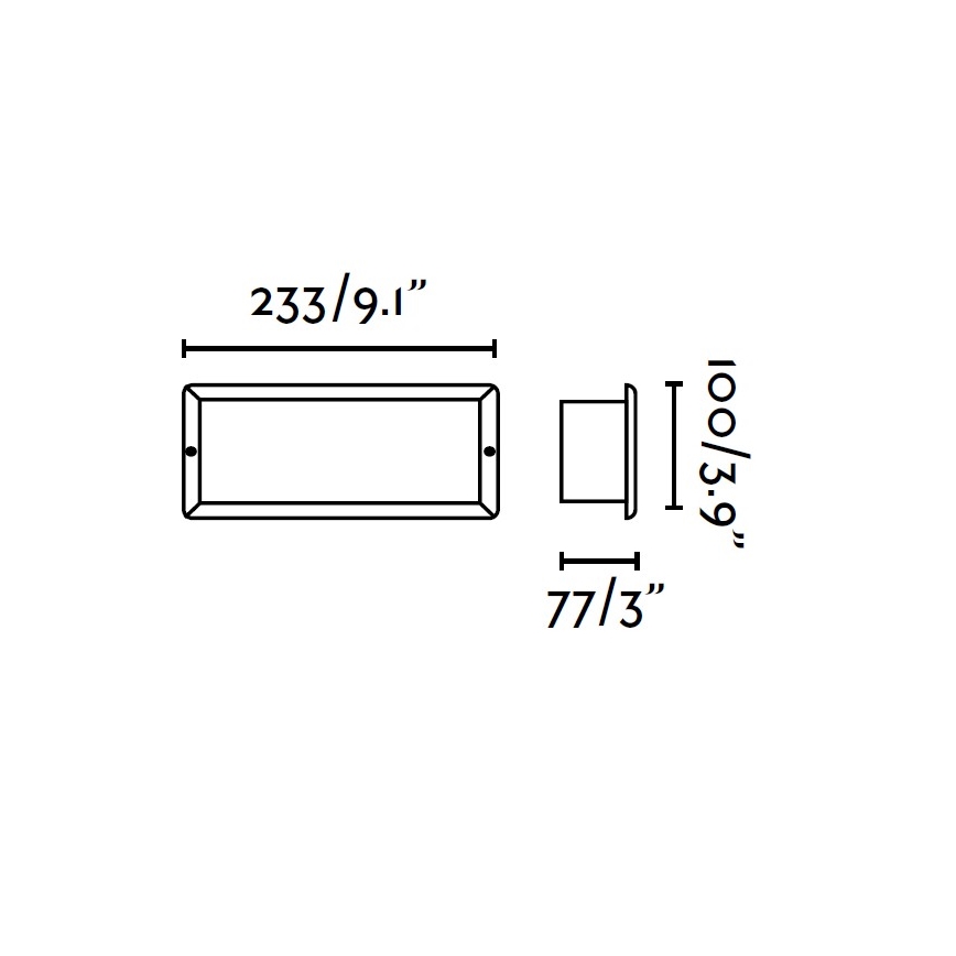 FARO 71490 - Lampă încastrată exterior LISO 1xE27/40W/230V IP44