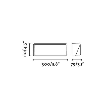 FARO 71537 - Corp de iluminat LED perete HALF 1xLED/20W/230V