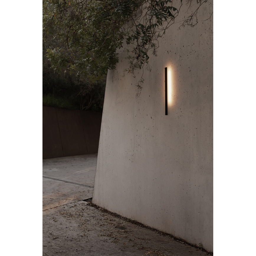 FARO 71800 - Aplica LED de exterior LIME, 6W, 230V, 2700/3000/4000K, 60 cm, CRI 90, IP65, negru