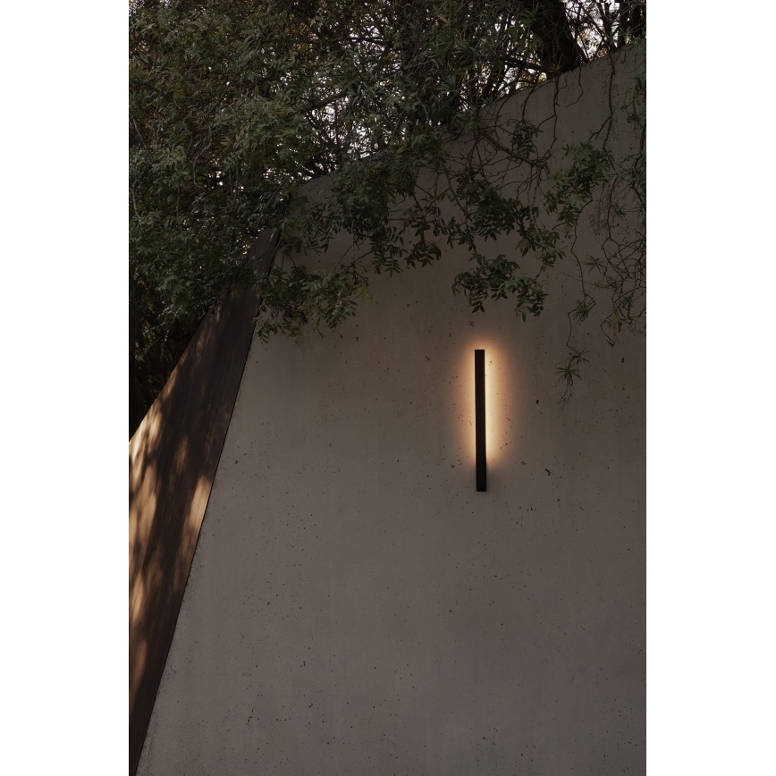 FARO 71800 - Aplica LED de exterior LIME, 6W, 230V, 2700/3000/4000K, 60 cm, CRI 90, IP65, negru