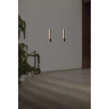 FARO 71800 - Aplica LED de exterior LIME, 6W, 230V, 2700/3000/4000K, 60 cm, CRI 90, IP65, negru