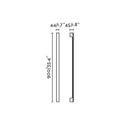FARO 71803 - Aplică de perete LED LIME pentru exterior LED/10W/230V 2700/3000/4000K 90 cm CRI 90 IP65 negru