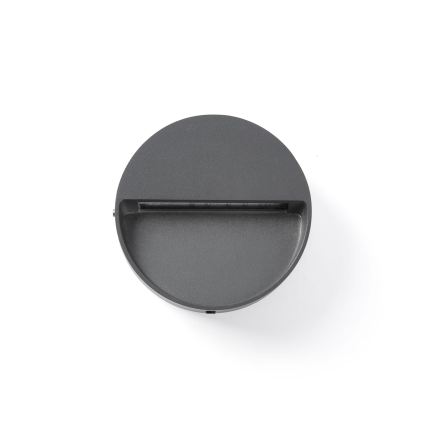 FARO 71960 - Lampă LED pentru scară DUNE LED/3W/230V 2200/2700/3200/4000K IP65 antracit rotundă