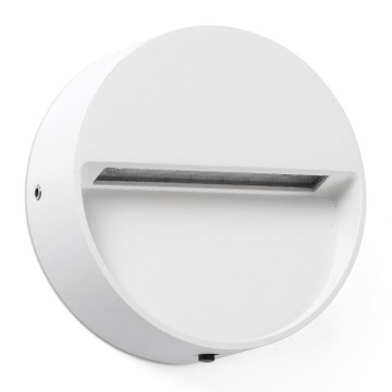 FARO 71961 - Aplică LED pentru scări DUNE LED/3W/230V 2200/2700/3200/4000K IP65 alb rotund