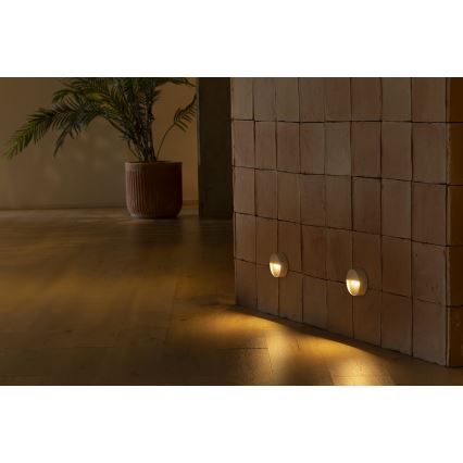 FARO 71961 - Aplică LED pentru scări DUNE LED/3W/230V 2200/2700/3200/4000K IP65 alb rotund
