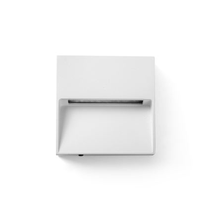 FARO 71964 - Corp de iluminat pentru scări DUNE cu LED, 3W, 230V, 2200/2700/3200/4000K, IP65, alb, pătrat