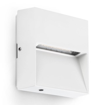 FARO 71964 - Corp de iluminat pentru scări DUNE cu LED, 3W, 230V, 2200/2700/3200/4000K, IP65, alb, pătrat
