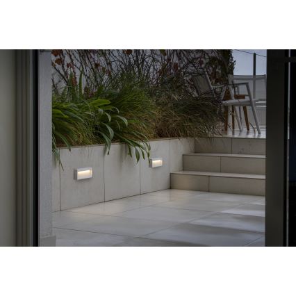 FARO 71967 - Aplica LED pentru trepte DUNE LED/6W/230V 2200/2700/3200/4000K IP65 albă, dreptunghiulară