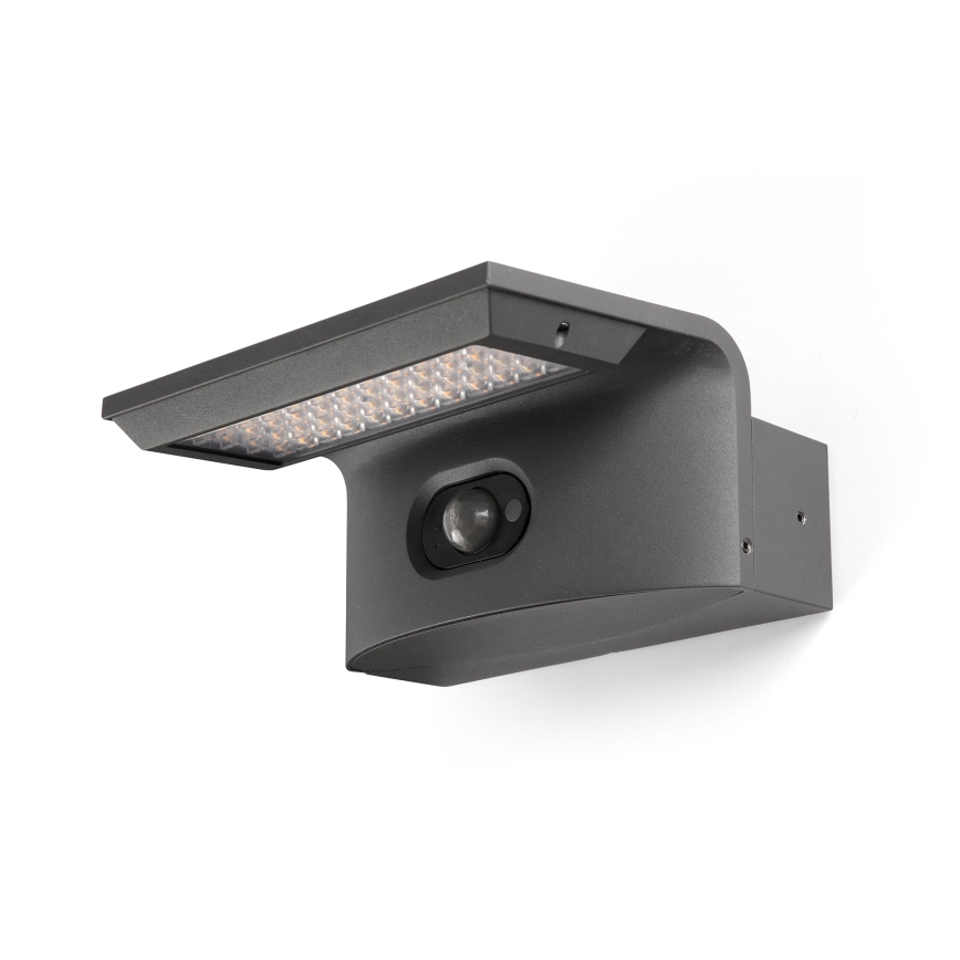 FARO 74456 - Lampă de perete solară LED cu senzor LUMA LED/5W/3,7/230V IP65 antracit