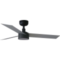 FARO CRUISER S 34285WT1S - Ventilator de tavan cu LED dimabil, 18W/230V, 2700/3000/4000K, Ø106 cm, gri/negru, Wi‑Fi Tuya + telecomandă