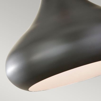 Feiss - Pendul pe cablu BESO 1xE27/60W/230V, Ø 25,4 cm, negru/cupru