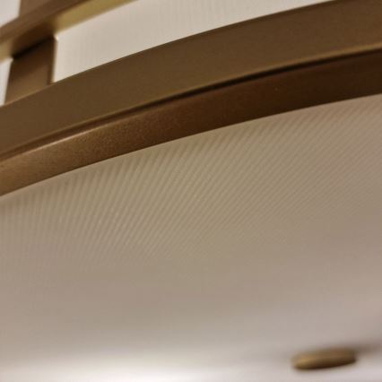 Feiss - Plafonieră FUSION, 3xE27/40W/230V, Ø 34,3 cm, auriu