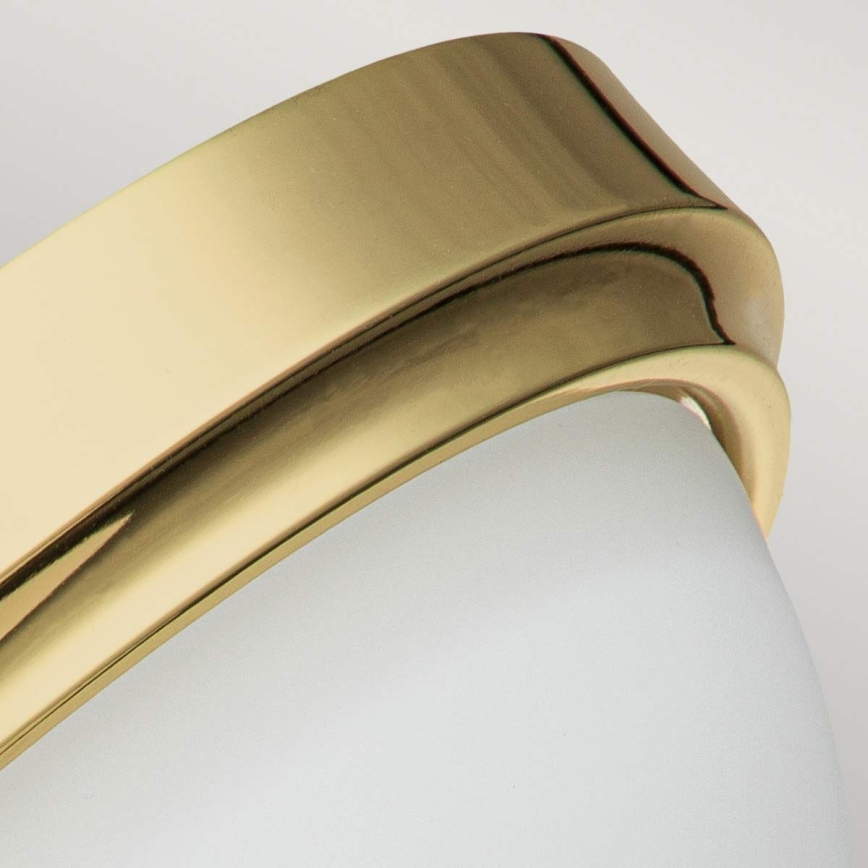 Feiss - Plafonieră de baie MALIBU, 2xE27/60W/230V, IP44, finisaj auriu