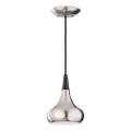Feiss - Lampă suspendată pe cablu BESO 1xE27/60W/230V, crom mat/negru