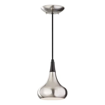 Feiss - Lampă suspendată pe cablu BESO 1xE27/60W/230V, crom mat/negru