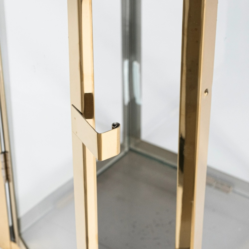 Felinar decorativ auriu, 49 cm