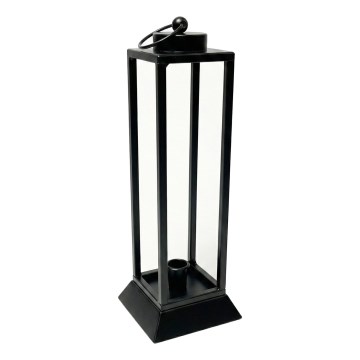Felinar decorativ HALL, 34 cm, negru