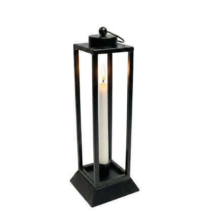 Felinar decorativ HALL, 39,5 cm, negru
