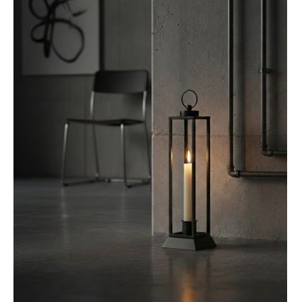 Felinar decorativ HALL, 45,5 cm, negru