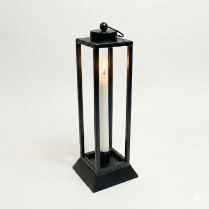 Felinar decorativ HALL, 45,5 cm, negru