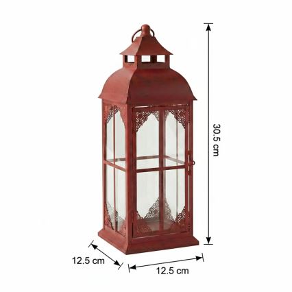 Felinar decorativ REDY, 30,5 cm, roșu