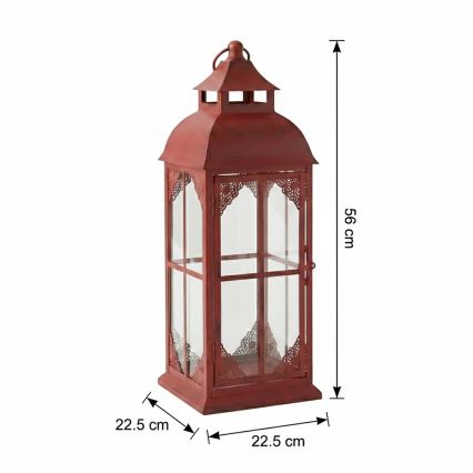 Felinar decorativ REDY 56 cm, roșu