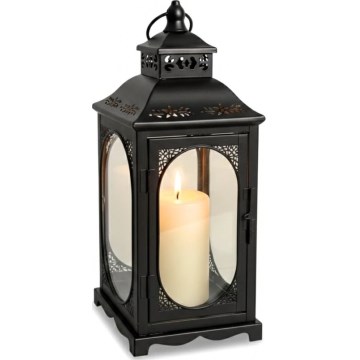 Felinar decorativ ROSEHILL, 40 cm, negru