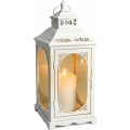 Felinar decorativ ROSEHILL, 54,5 cm, alb