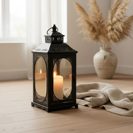 Felinar decorativ ROSEHILL, 54,5 cm, negru
