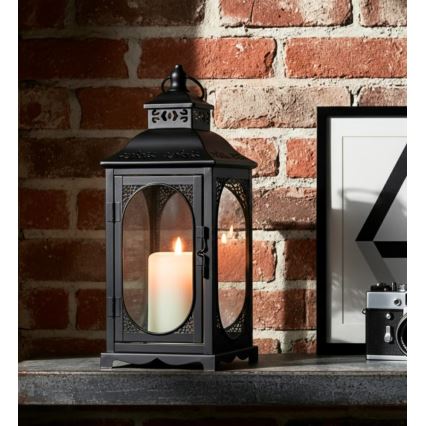 Felinar decorativ ROSEHILL, 54,5 cm, negru