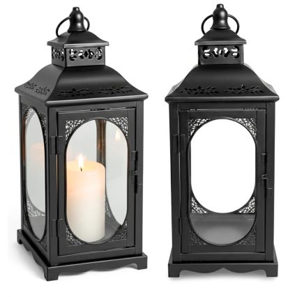 Felinar decorativ ROSEHILL, 54,5 cm, negru