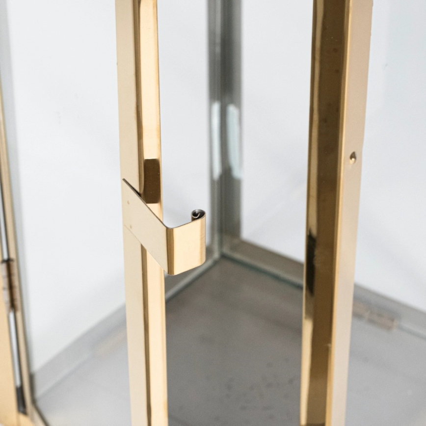 Felinar decorativ TOWER, 29 cm, auriu