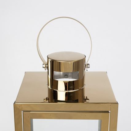 Felinar decorativ TOWER, 29 cm, auriu