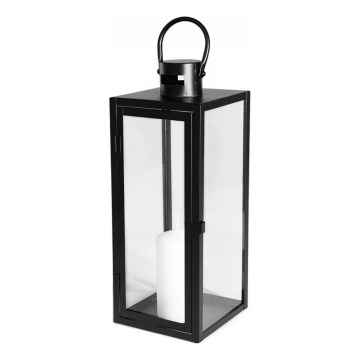 Felinar decorativ TOWER, 29 cm, negru