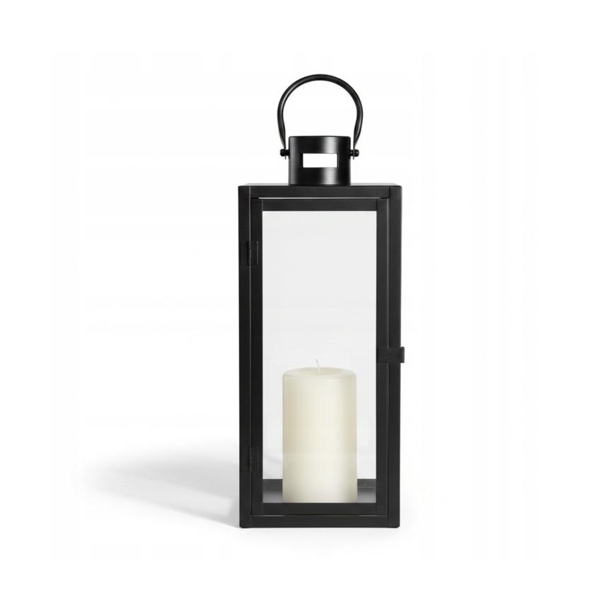 Felinar decorativ TOWER, 29 cm, negru