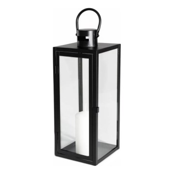 Felinar decorativ TOWER, 38 cm, negru