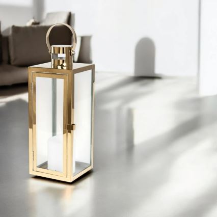 Felinar decorativ TOWER, 63 cm, auriu