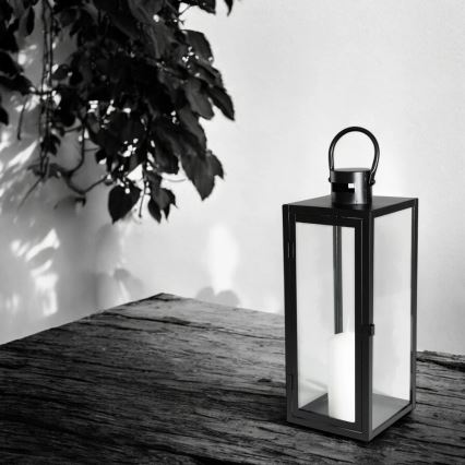 Felinar decorativ TOWER, 63 cm, negru