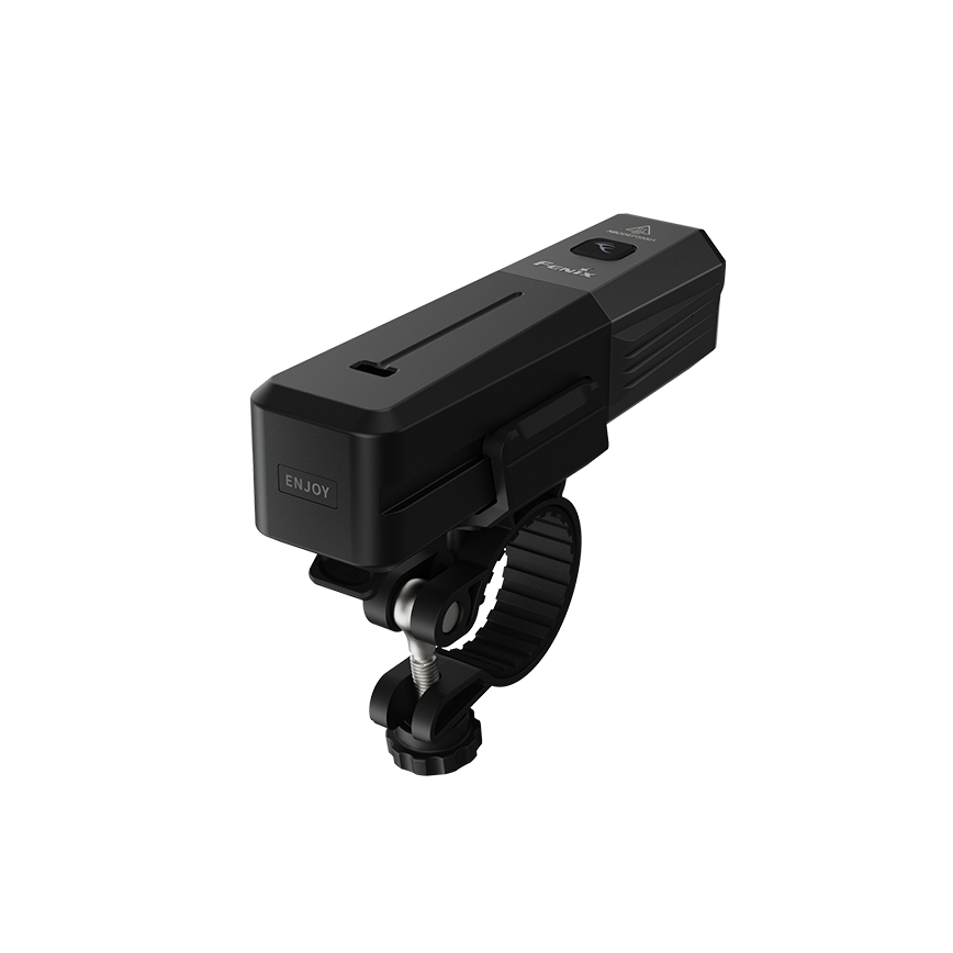 Fenix BC22R - Lampă LED reîncărcabilă pentru bicicletă, cu reglare a intensității luminoase, LED/USB, 3400 mAh, IP66, 1400 lm, autonomie 41 h, negru