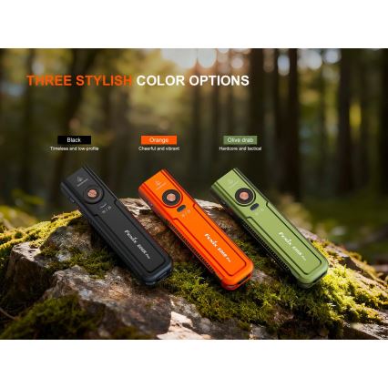 Fenix E06R PRO EUBLC - Lanternă LED reîncărcabilă reglabilă, LED/USB, 1650 mAh, IP66, 1600 lm, 111 h, neagră