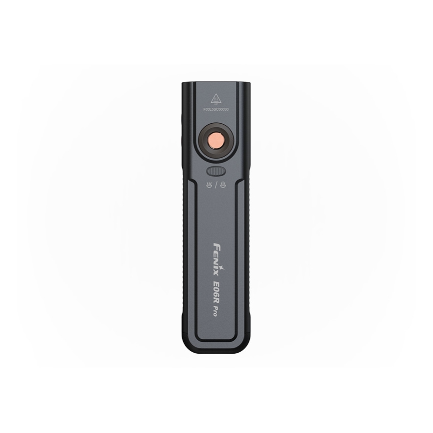 Fenix E06R PRO EUBLC - Lanternă LED reîncărcabilă reglabilă, LED/USB, 1650 mAh, IP66, 1600 lm, 111 h, neagră