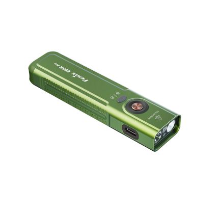 Fenix E06RPROEUOLI - Lanternă LED reîncărcabilă cu reglare a intensității, încărcare USB, 1650 mAh, IP66, 1600 lm, 111 ore, verde