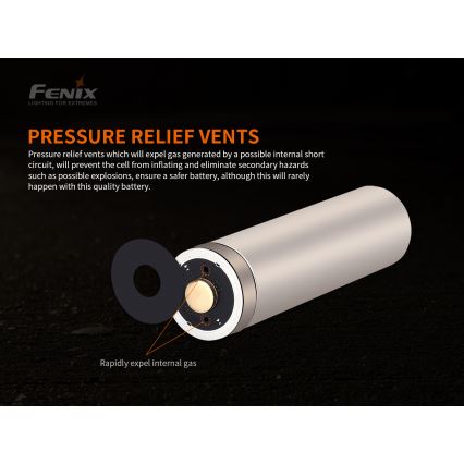 Fenix FE21700V20 — baterie reîncărcabilă 21700, 3,6 V, 5000 mAh — 1 buc.