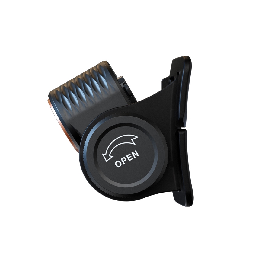Fenix HM55RABL - Lampă frontală reîncărcabilă LED, reglabilă, USB/1xCR123A 1600 mAh IP68 1200 lm 141,2 h negru