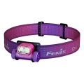 Fenix HM55RNBL - Lanternă frontală reîncărcabilă cu LED, cu intensitate reglabilă, USB/1xCR123A, 1600 mAh, IP68, 1200 lm, 141,2 h, mov