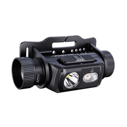 Fenix HM60RV20 - lanternă frontală LED reîncărcabilă, cu reglare a intensității, cu încărcare USB, 4000 mAh, IP68, 1600 lm, 292 ore, portocalie